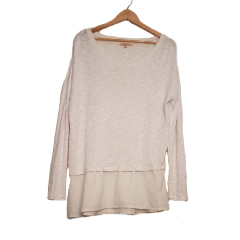 Gibson Latimer Faux Layered Knit Top